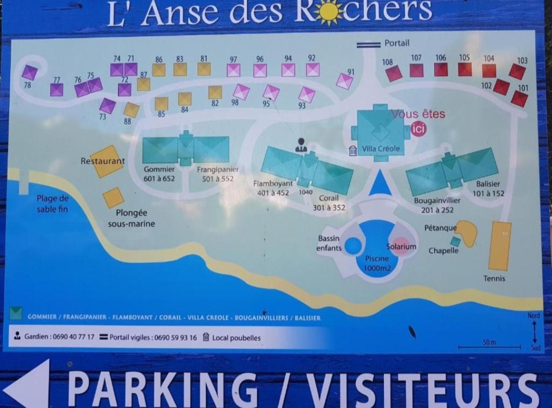 L'Oiseau Du Paradis Vue Mer Studio A Saint Francois A 100 M De La Plage מראה חיצוני תמונה